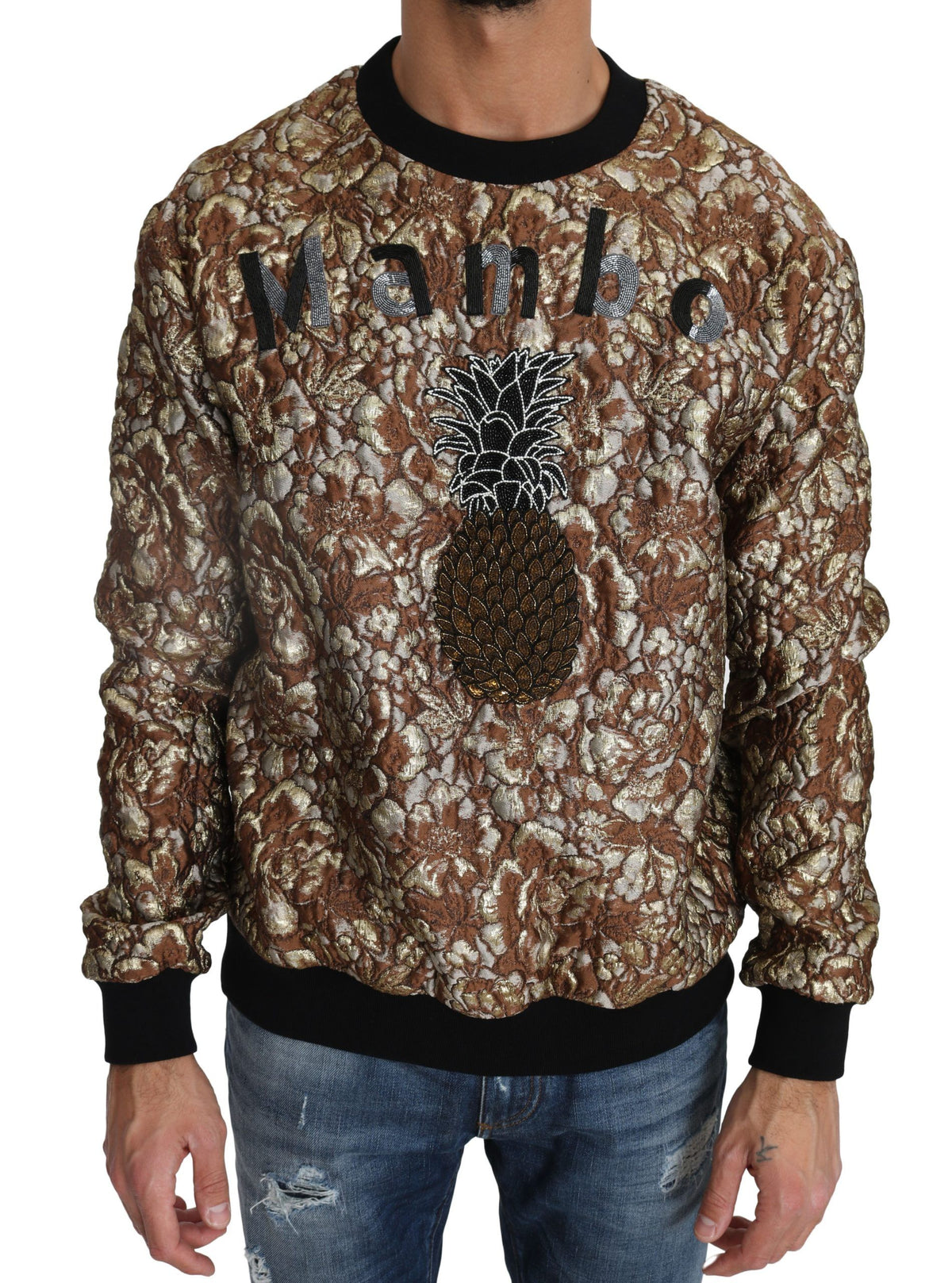 Dolce & Gabbana Opulent Multicolor Crewneck Sweater