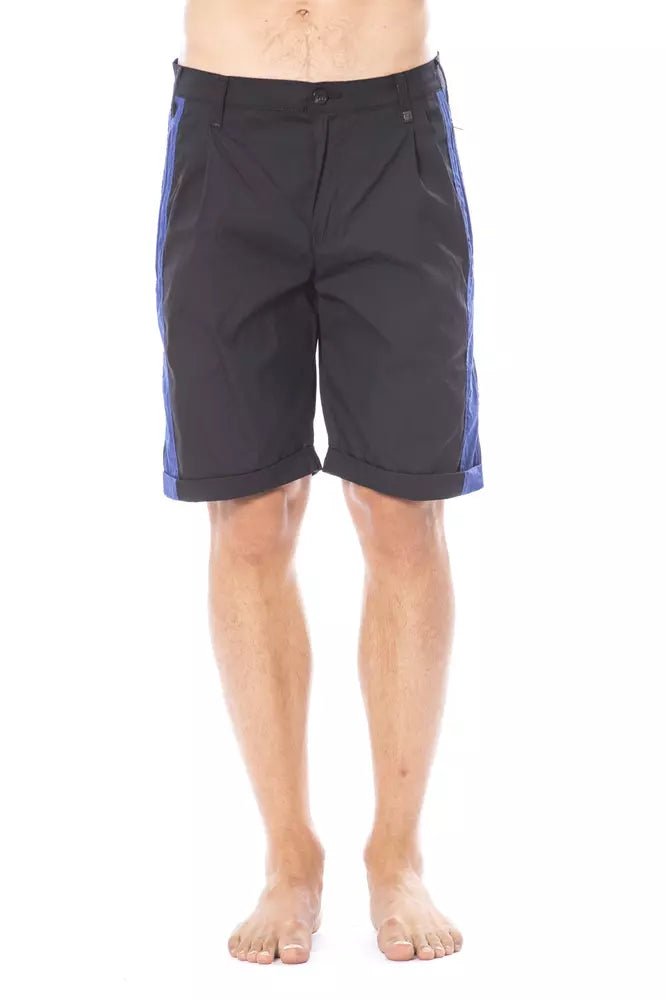 Verri Sleek Black Casual Shorts for Men