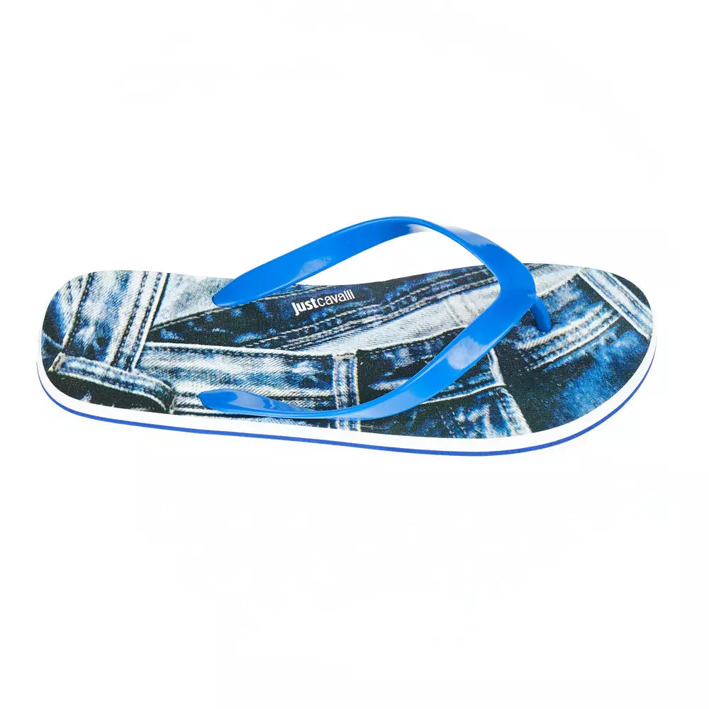 Just Cavalli Light Blue EVA Men Sandal