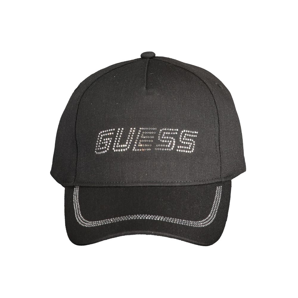 Guess Jeans Black Cotton Hat