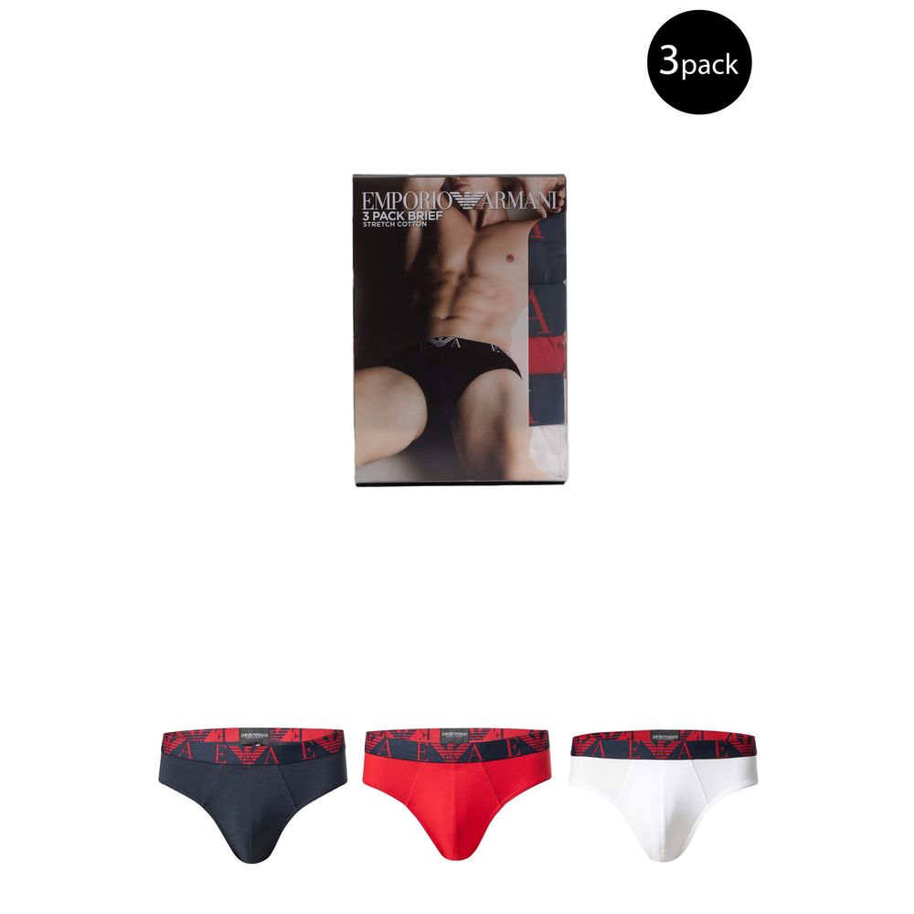 Emporio Armani Underwear Red Cotton Underwear