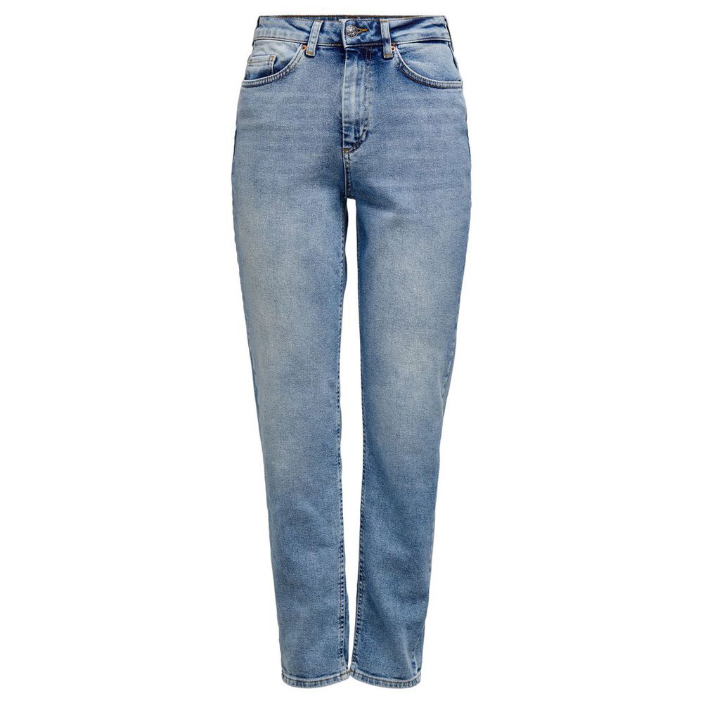 Only Light Blue Cotton Jeans & Pant