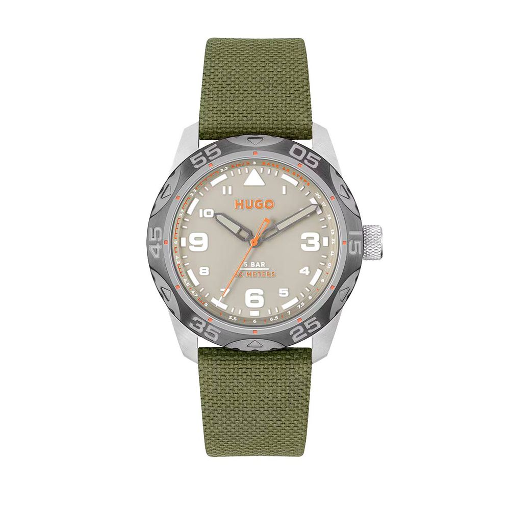 Hugo Boss Green Fabric Watch